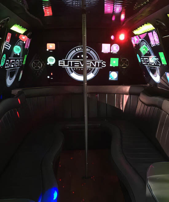 party bus interior